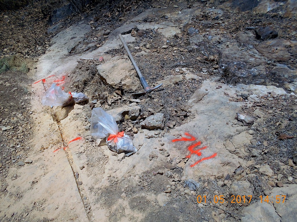 New photos of channel sampling program | Mammoth Resources Corp.